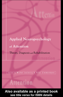 Applied Neuropsychology of Attention: Theory, Diagnosis and Rehabilitation (PDF)