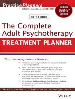 The Complete Adult Psychotherapy Treatment Planner (PDF)