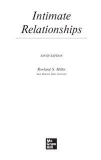 Intimate Relationships – Ninth Edition (PDF)