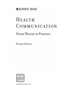 Health Communication: From Theory to Practice (PDF)