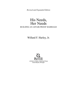 His Needs, Her Needs: Building an Affair-Proof Marriage (PDF)