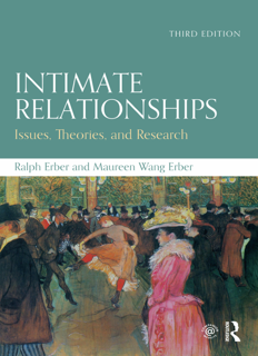 Intimate Relationships – Issues, Theories, and Research (Third Edition) (PDF)
