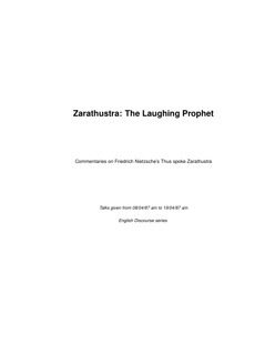 Zarathustra: The Laughing Prophet  (PDF)