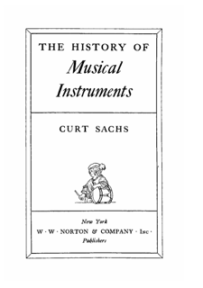 The History of Musical Instruments (PDF)